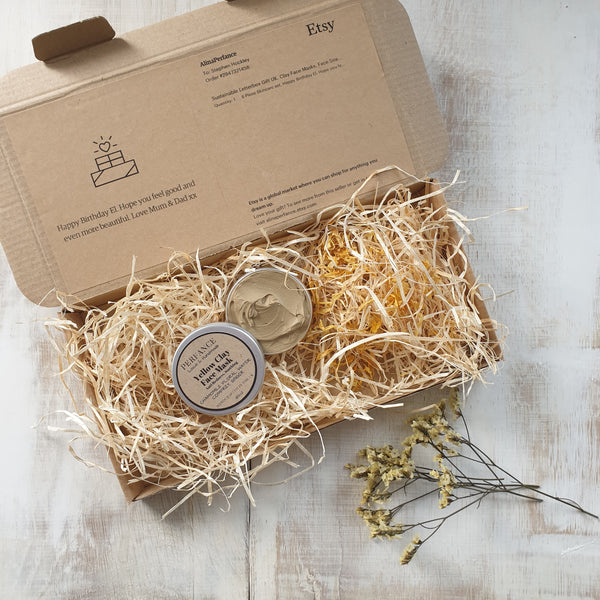 Yellow Clay Soothing Face Mask with Chamomile Flower Water, Comfrey and Ginger 40ml
