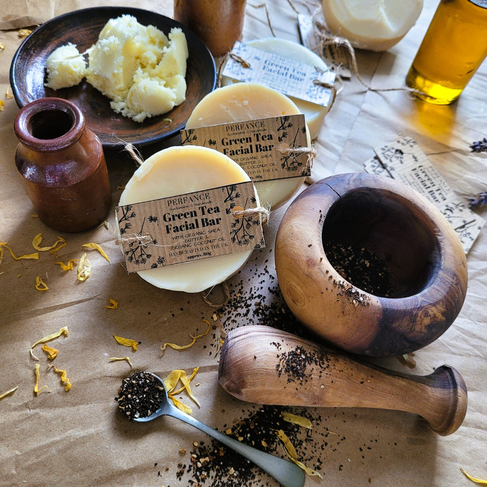 Artisan Soap Green Tea Brew & Shea Butter Facial Soap