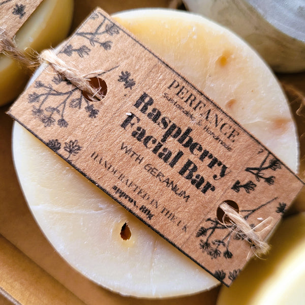 Artisan Facial Soap with Raspberry grown in Cheshire