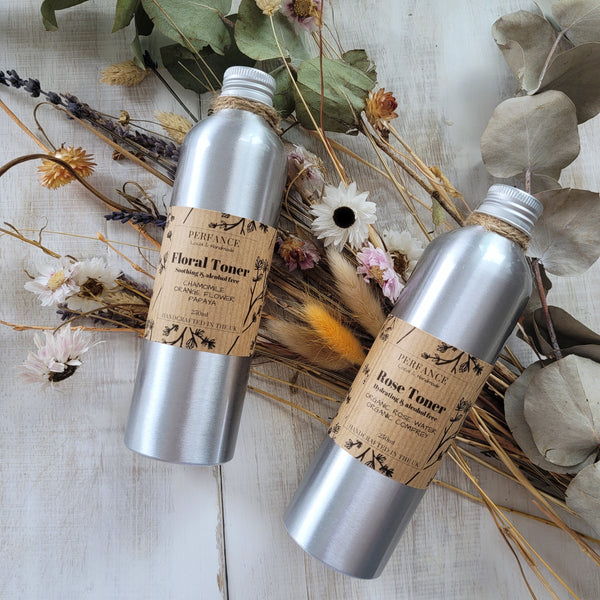 100% Natural Floral Water Face Toner (Organic Neroli, Chamomile & Papaya)