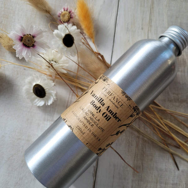 Sustainable Body Oil with Amber Vanilla 250ml