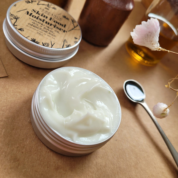 Skin Food Moisturiser with Tamanu Oil, Holy Basil and Gingergrass