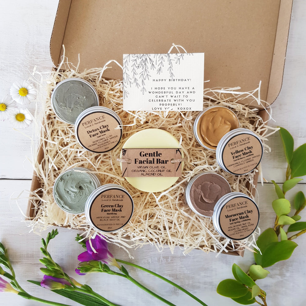 Sustainable Letterbox Gift - Four Face Masks with Facial Soap